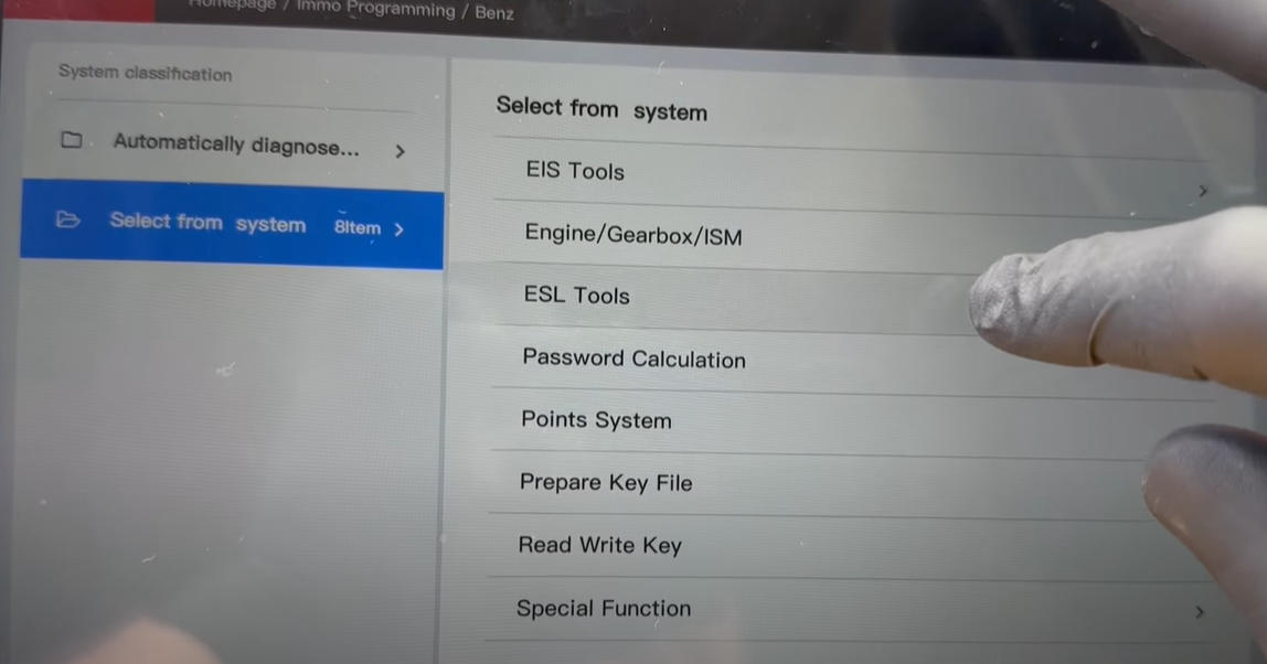 Программирование ESL CGDI на W204 с Xhorse KTP Key Tool Plus Pad