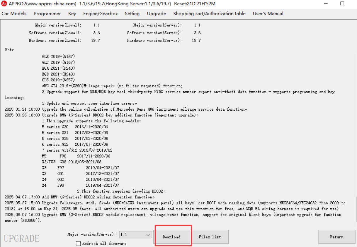 APPRO2 programmer